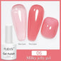 30ML Glitter Poly Nail Gel Hema Free Pink Glitter Acrylic Gel Finger Extension Nail Gel Semi-Permanent Nail Varnish For Manicure