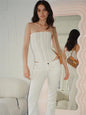 Tossy Mesh Backless Summer Vest Female Elegant Luxury Patchwork Strapless Solid Slim Streetwear Inner Sexy Y2k Tank Top Women's
