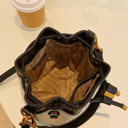 Drawstring Bucket Bag Large Capacity Women's Handheld Crossbody Messenger Bag Large Capacity Handheld Shoulder Armpit Bag