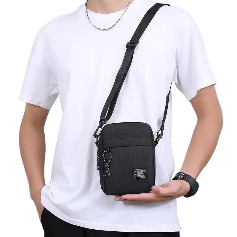 Men's Bag, Available In Single Shoulder Or Cross-body Design, Suitable For Daily Use During School. Made Of Nylon Material