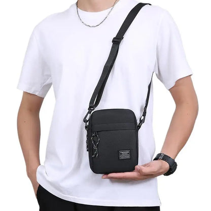 Men's Bag, Available In Single Shoulder Or Cross-body Design, Suitable For Daily Use During School. Made Of Nylon Material