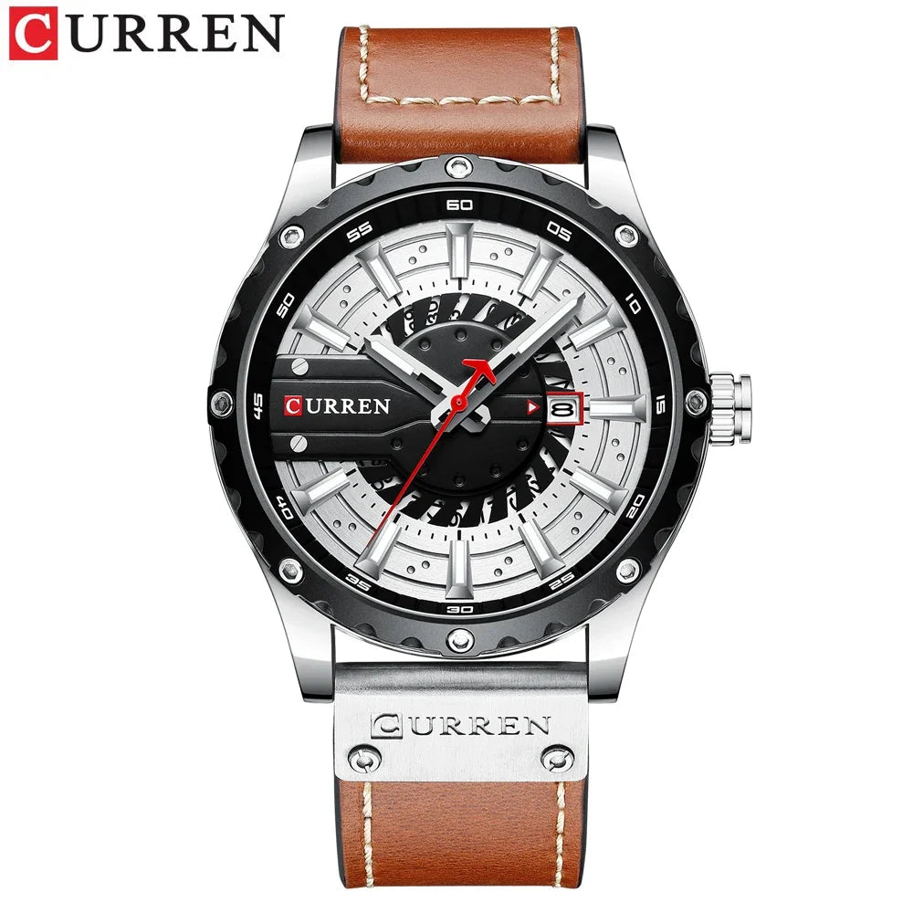 CURREN Brand Quartz Watch Men New Fashion Waterproof Casual Business Military Men Watch Auto Date Watches Relogio Masculino