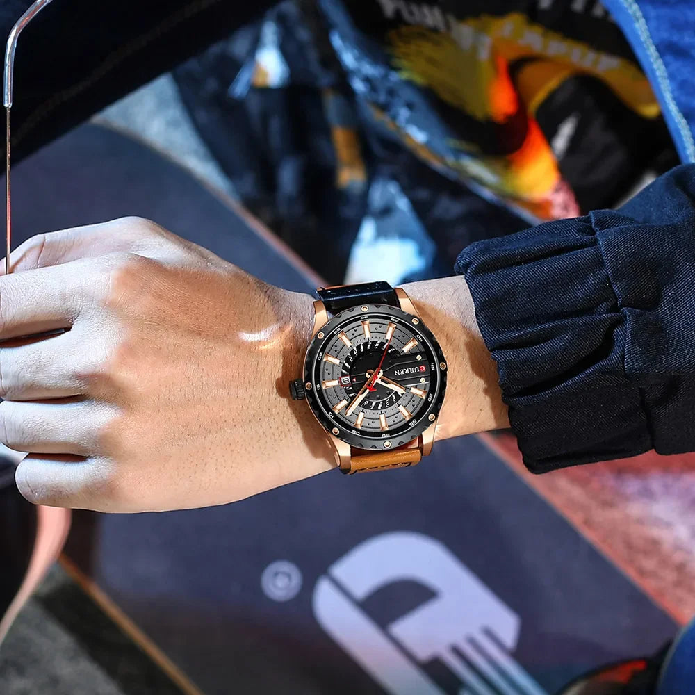 CURREN Brand Quartz Watch Men New Fashion Waterproof Casual Business Military Men Watch Auto Date Watches Relogio Masculino