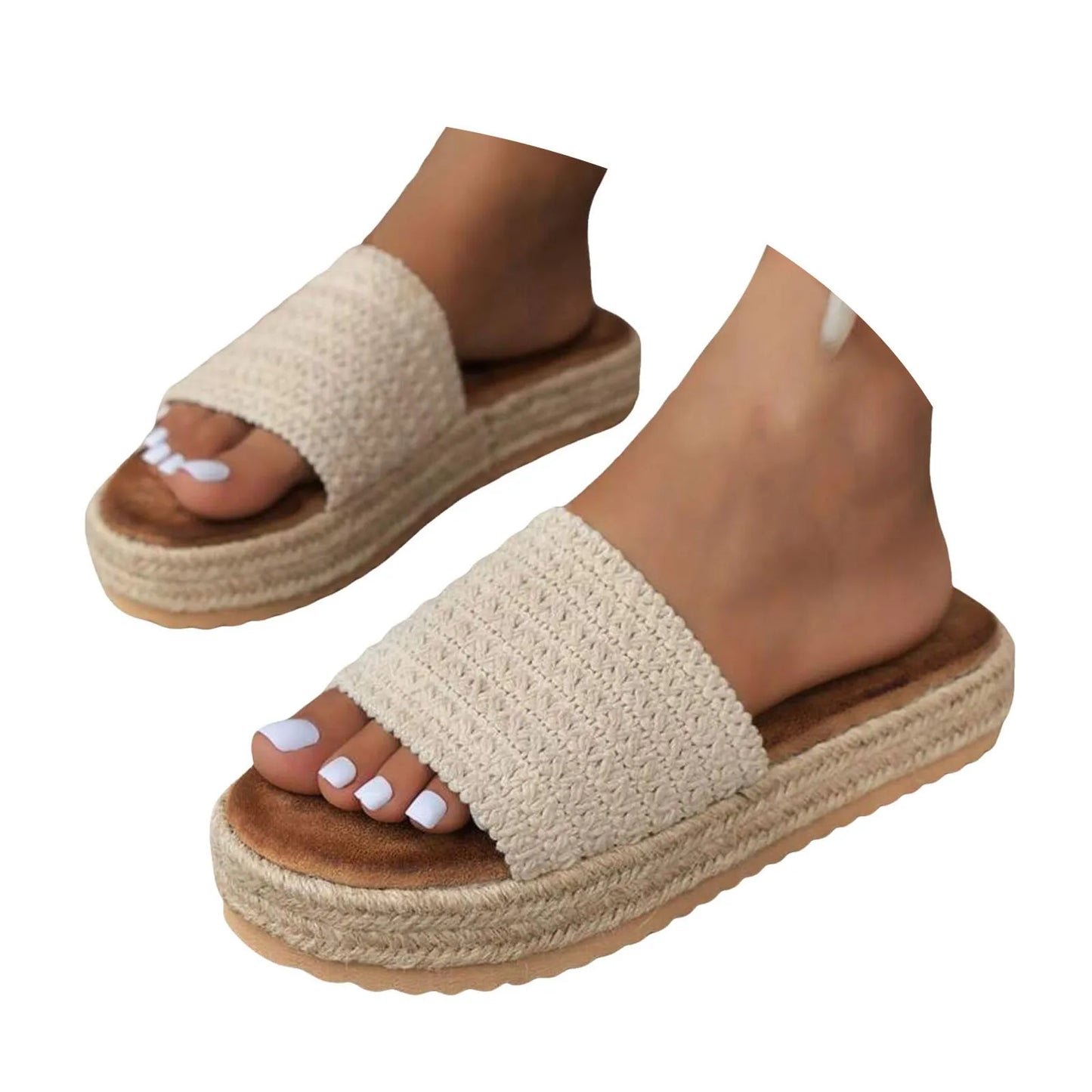 2025 Summer Women's Outdoor Platform Casual Round Toe Sandals