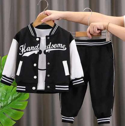 Baby Boys Girls Clothes stamp Cotton T-Shirt Pants 2Pcs/sets