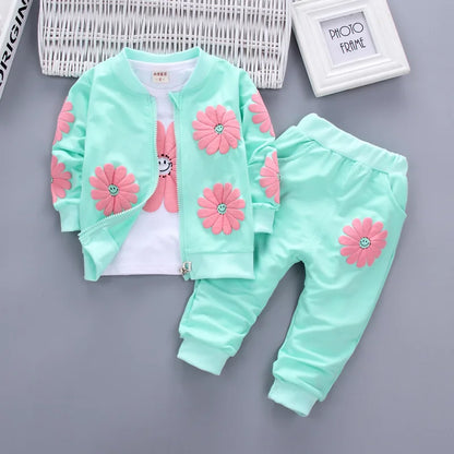 Baby Boys Girls Clothes stamp Cotton T-Shirt Pants 2Pcs/sets
