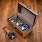 Wooden Watch Box Mens Watch Case Storage Box Travel Luxury Watches Organizer Display Collection Portable Storage Boxes Men Gift