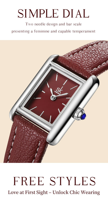 Shnegke Brand Ladies Watches Fashion Styles Women's Quartz Wristwatches Elegant Woman's Best Gifts Clock