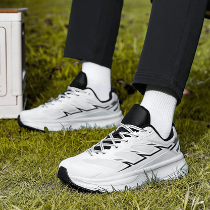 Wide Toe Men Running Sneakers