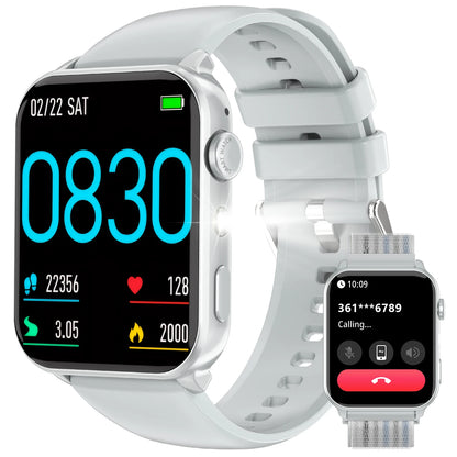 Blackview 2025 R30 Max Smartwatch with Flashlight 1.91'' TFT Screen Health Monitoring Bluetooth Call Watches for Men Women Gifts