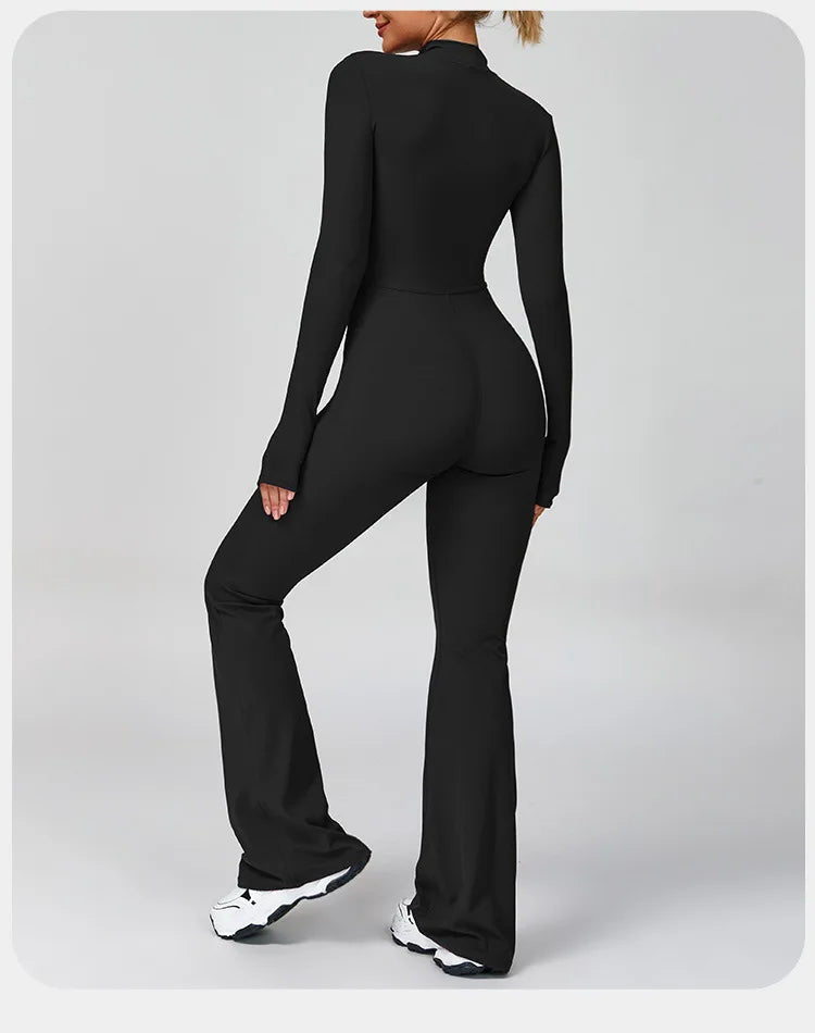 Women's Yoga Onesie Jumpsuit – Long Sleeve Cloud-Feel Sport Tights