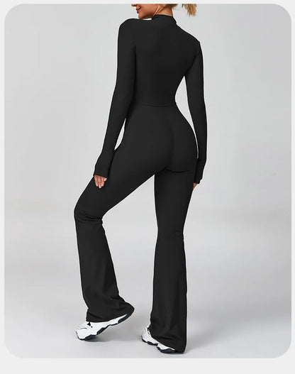 Women's Yoga Onesie Jumpsuit – Long Sleeve Cloud-Feel Sport Tights