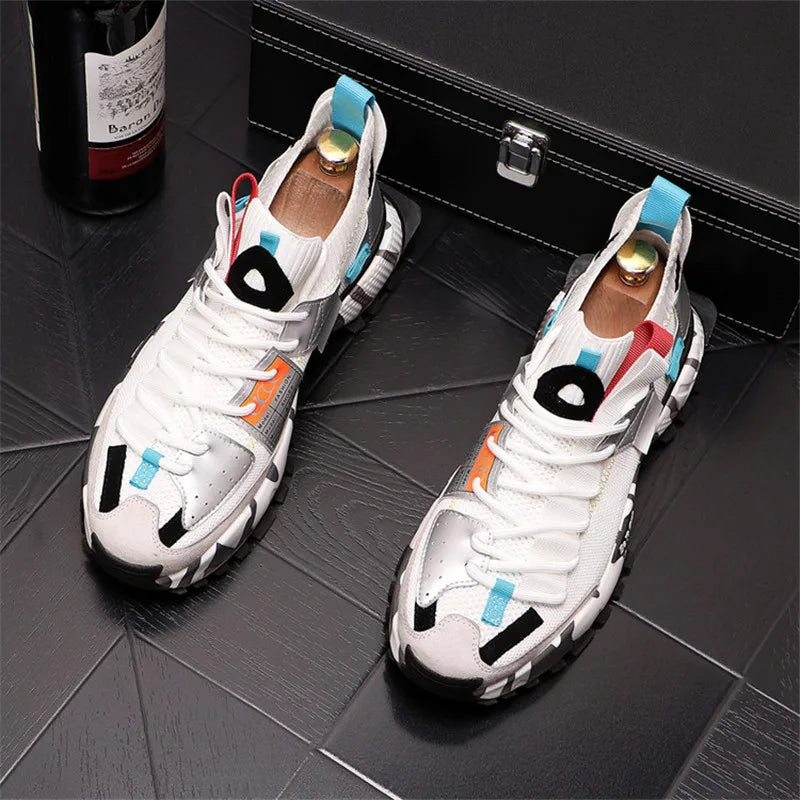 New Men‘S Mixed Color ’Patchwork