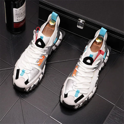 New Men‘S Mixed Color ’Patchwork