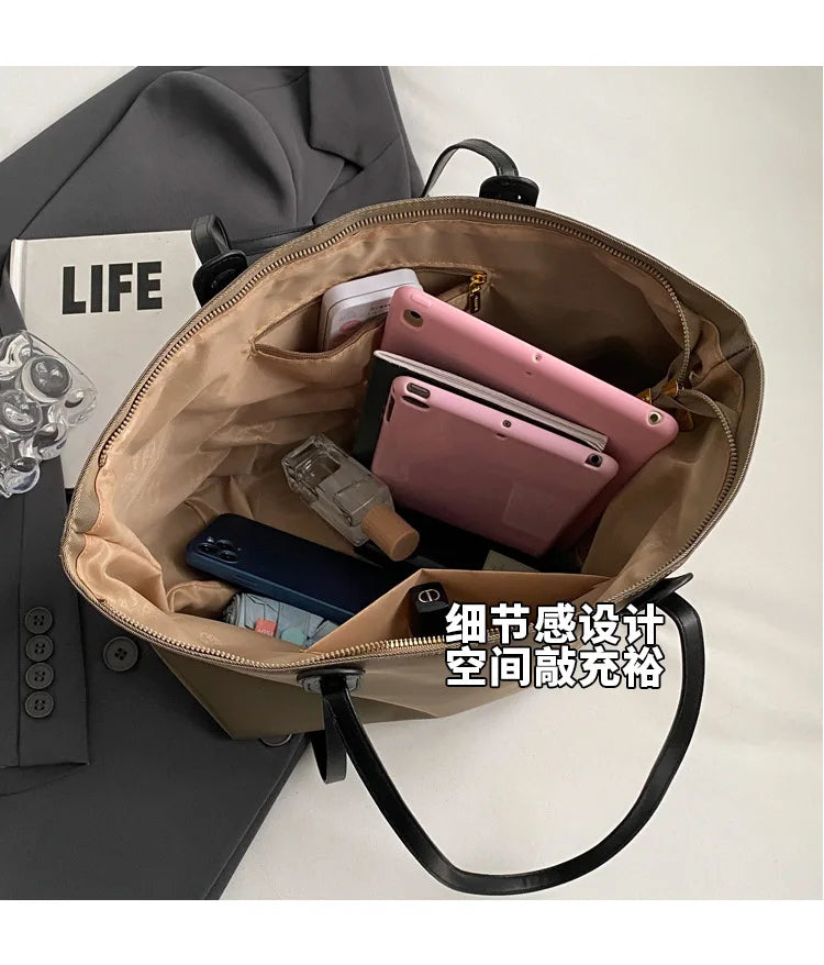 Women Handbags large Capacity Tassels Female Shoulder Bags Soft Oxford Travel big Totes new ladies Hand Bag black
