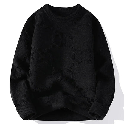 New Fall Winter Men Knitwear Top Quality Men's Soft Warm Wool Sweater Classic Fashion Handsome Sweaters Male