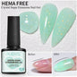 30ML Glitter Poly Nail Gel Hema Free Pink Glitter Acrylic Gel Finger Extension Nail Gel Semi-Permanent Nail Varnish For Manicure