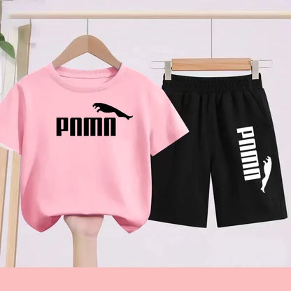 Summer 2 Piece Set 3-12 Age Children T-Shirt