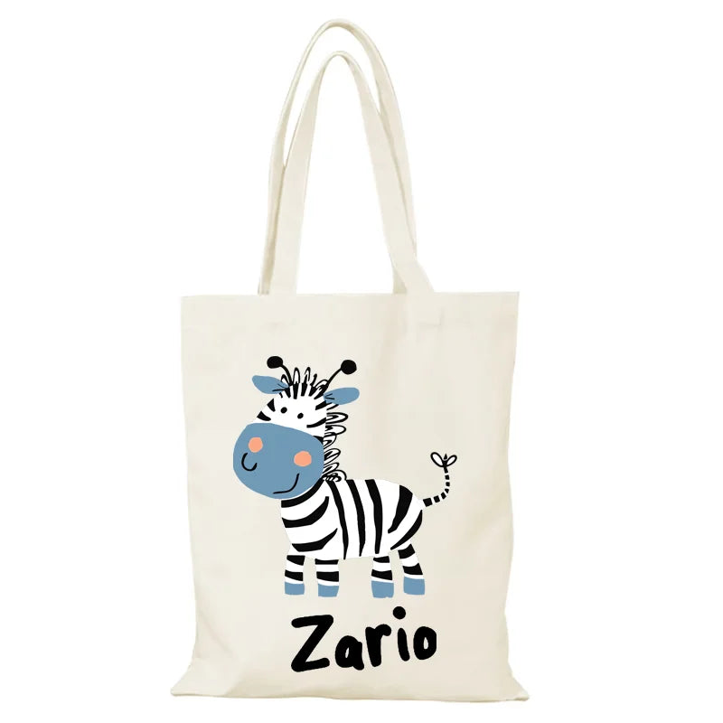 New Handbags Cute the Tote Bag Cartoon Women's Handbag Lady Bags Folding Shopping Bag Eco Shopper Beach Cloth Canvas Shoulder