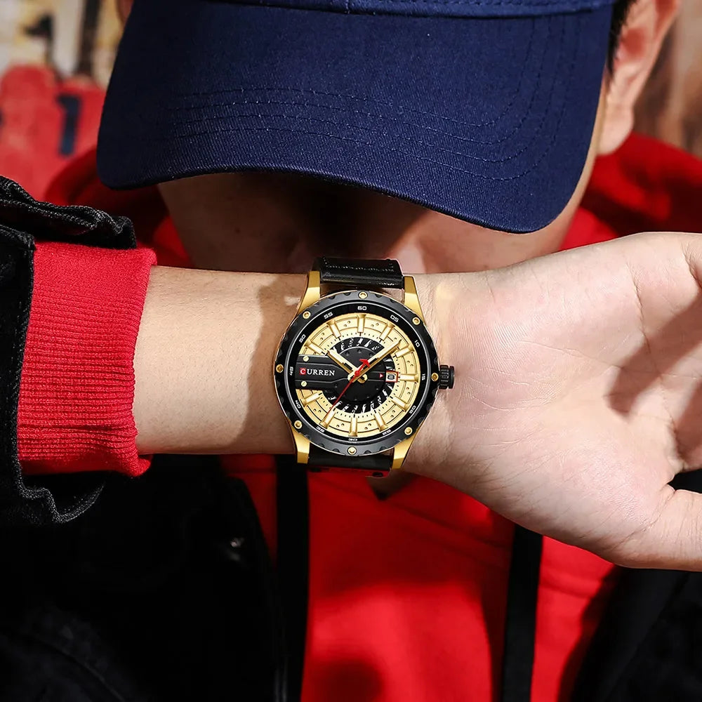 CURREN Brand Quartz Watch Men New Fashion Waterproof Casual Business Military Men Watch Auto Date Watches Relogio Masculino