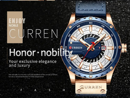 CURREN Brand Quartz Watch Men New Fashion Waterproof Casual Business Military Men Watch Auto Date Watches Relogio Masculino