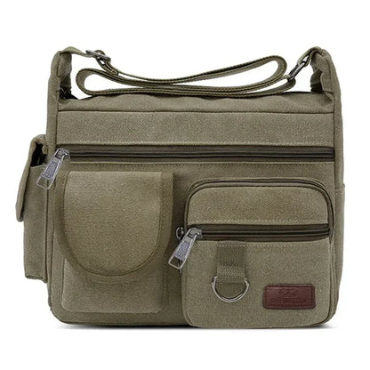 Casual Tote Travel Male Crossbody Bag Men's Canvas Shoulder Bags Luxury Messenger Bags Fashion High Quality Handbag Chest Bag