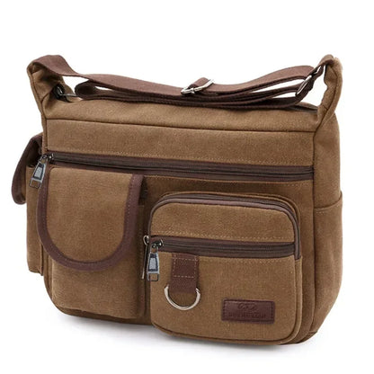 Casual Tote Travel Male Crossbody Bag Men's Canvas Shoulder Bags Luxury Messenger Bags Fashion High Quality Handbag Chest Bag