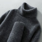 100% wool high neck sweater with pullover for men