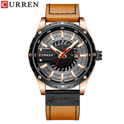 CURREN Brand Quartz Watch Men New Fashion Waterproof Casual Business Military Men Watch Auto Date Watches Relogio Masculino