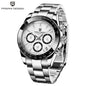 PAGANI DESIGN New Ceramic Bezel Men Quartz Wristwatches Luxurys Sapphire Glass Chronograph 100m Waterproof Stainless Watches Men