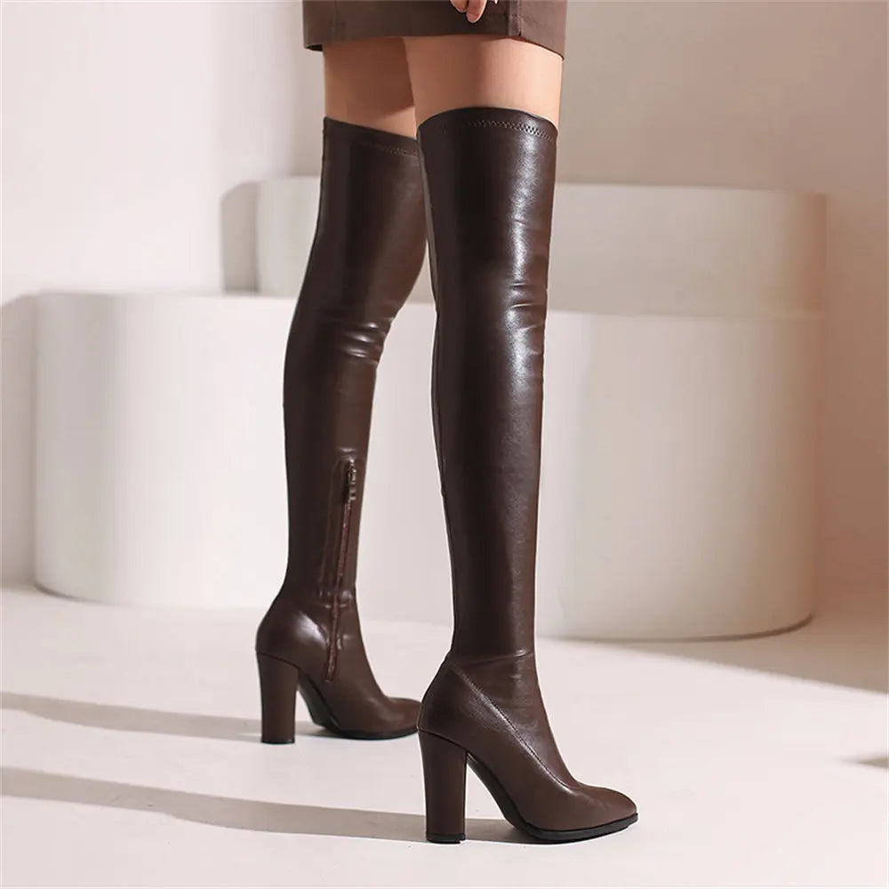 Plus Size 48 Brand NEW Pointed Toe Brown