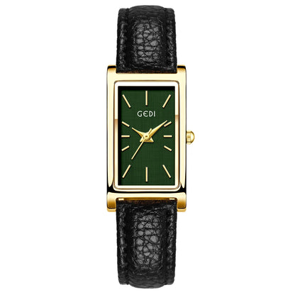 Ladies Watch Simple High-end Feel  Ankela Red Square Temperament Retro Style Waterproof belt Women's Fashion Quartz Watches