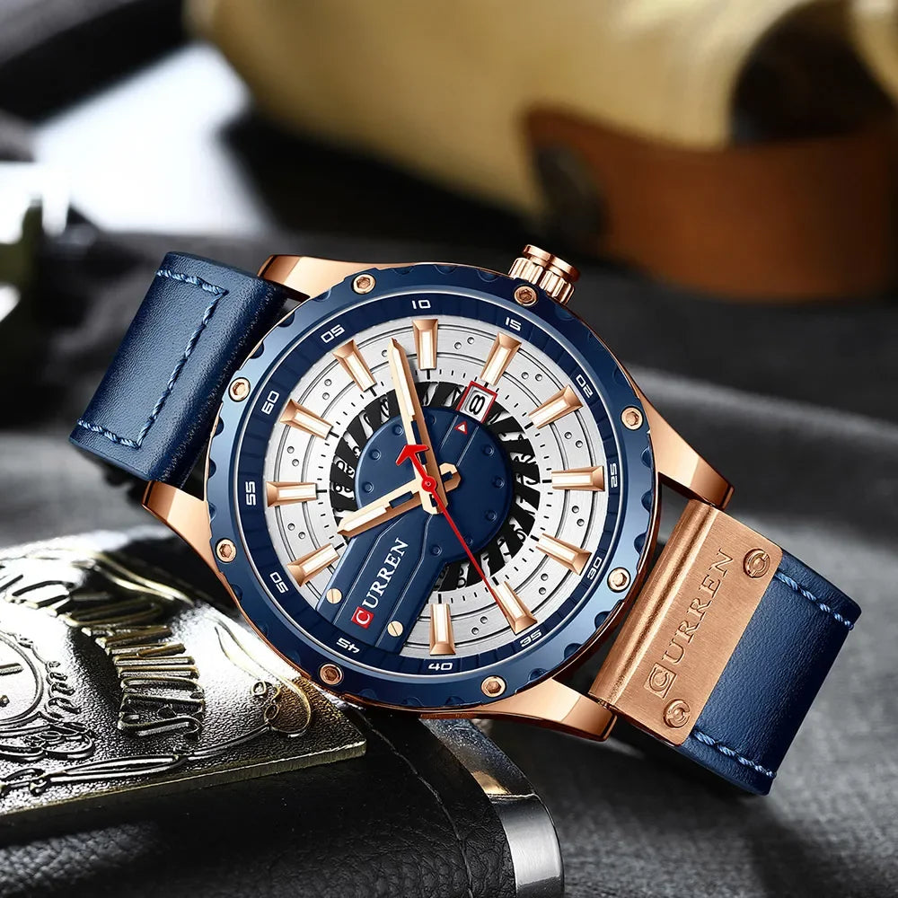 CURREN Brand Quartz Watch Men New Fashion Waterproof Casual Business Military Men Watch Auto Date Watches Relogio Masculino