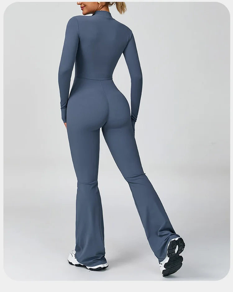 Women's Yoga Onesie Jumpsuit – Long Sleeve Cloud-Feel Sport Tights