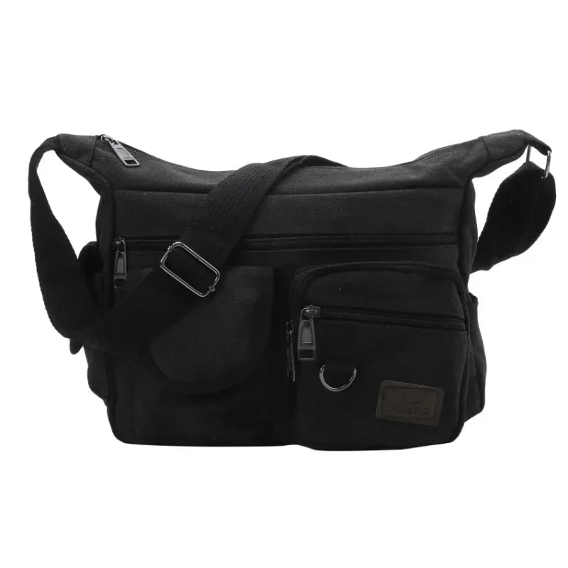 Casual Tote Travel Male Crossbody Bag Men's Canvas Shoulder Bags Luxury Messenger Bags Fashion High Quality Handbag Chest Bag