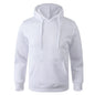 Unisex Casual Hoodie – Solid Color Pullover Sweatshirt
