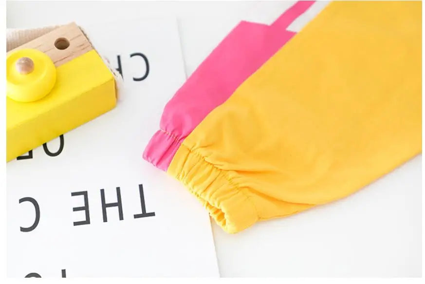 Baby Boys Girls Clothes stamp Cotton T-Shirt Pants 2Pcs/sets