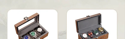Wooden Watch Box Mens Watch Case Storage Box Travel Luxury Watches Organizer Display Collection Portable Storage Boxes Men Gift