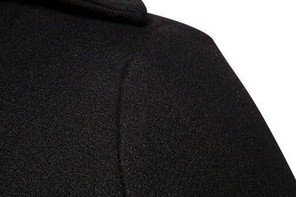 Spring Long Woolen Coats Men Fashion Double Breasted Trench Coats Autumn Turn Down Collar Slim Fit Windbreaker Male Outwear