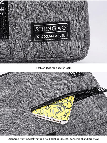 Travel Men's Handbags Multifunctional USB Chest Bag Designer Messenger Crossbody Bags Water-Proof Shoulder Bag Sports Back Pack