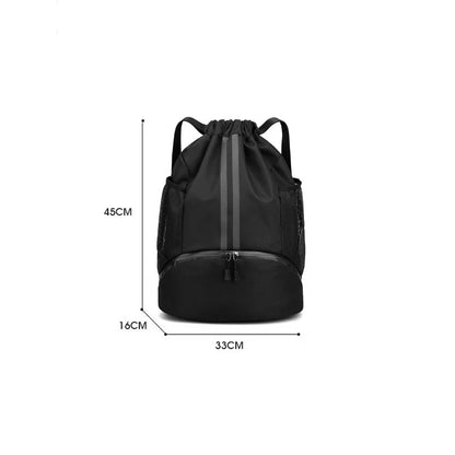Sport Drawstring Backpack – Dry & Wet Separation Gym Bag