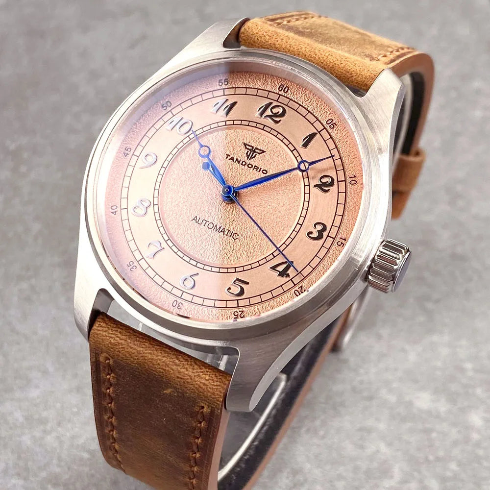 Titanium 39mm Tandorio 20ATM Dive Miyota NH35 PT Automatic Mechanical Watch Men Sapphire Leisure Wristwatch Waterproof Watches