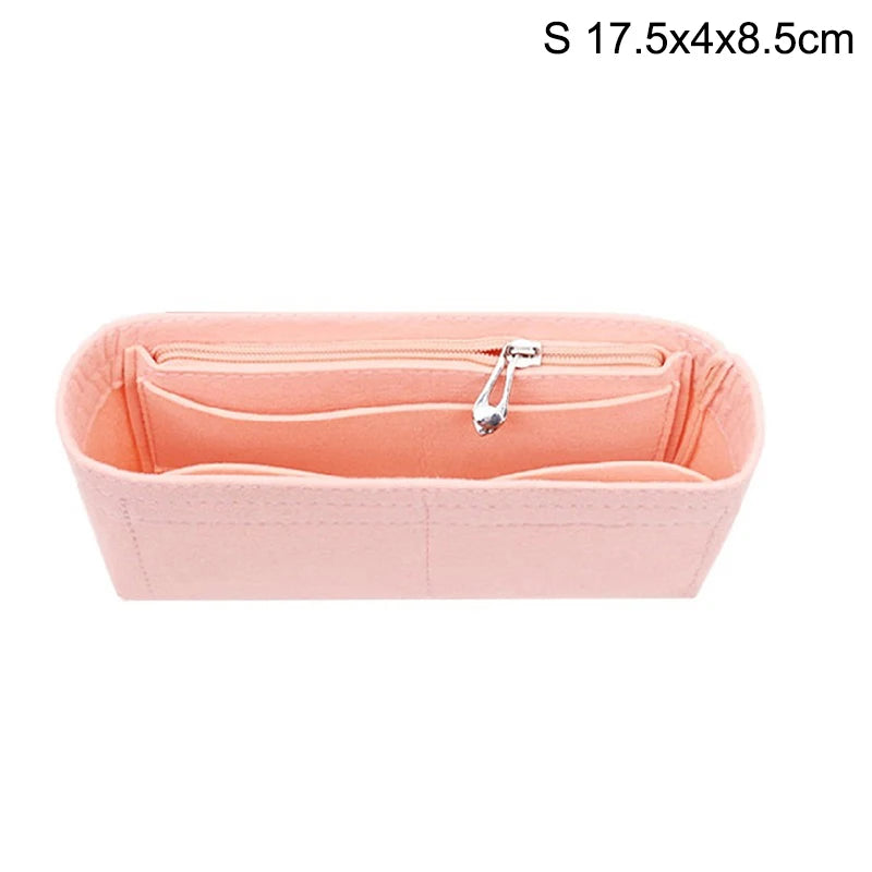 1PC Felt Insert Bag Organizer Makeup Organizers Liner Perfect for Brand Women's Handbags For And Cosmetic Bags