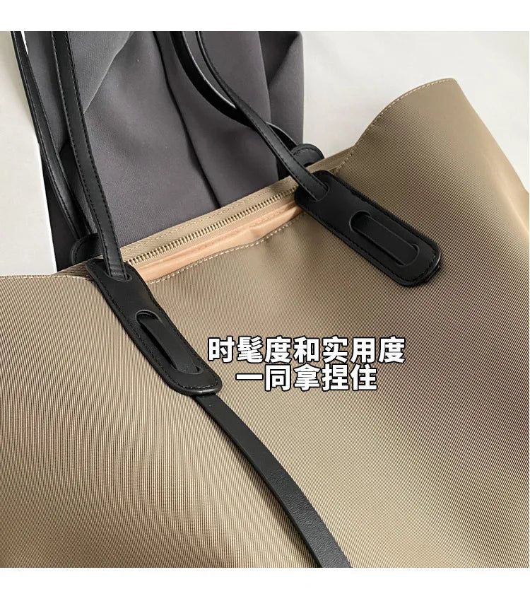 Women Handbags large Capacity Tassels Female Shoulder Bags Soft Oxford Travel big Totes new ladies Hand Bag black