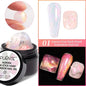 30ML Glitter Poly Nail Gel Hema Free Pink Glitter Acrylic Gel Finger Extension Nail Gel Semi-Permanent Nail Varnish For Manicure