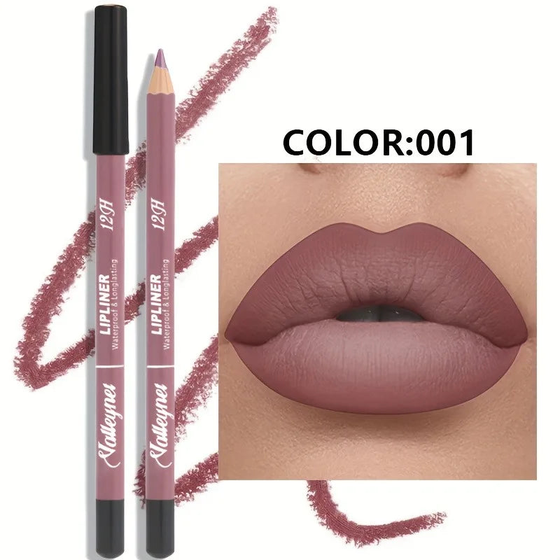 6 Color Velvet Matte Lip Liner Set