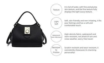 New Women's Handbags, Fashionable Tote Bags, High-End Shoulder Bags, Large-Capacity Commuter Bags, Simple and Versatile Casual Bags, Water-Resistant Crossbody Bags