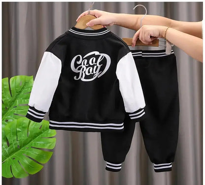 Baby Boys Girls Clothes stamp Cotton T-Shirt Pants 2Pcs/sets