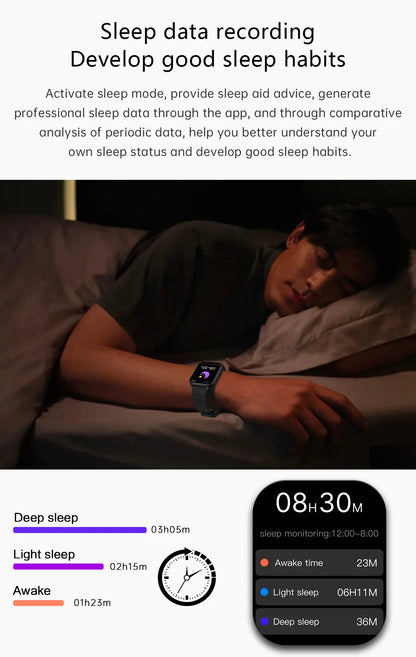 LIGE New Bluetooth Call Smart Watches Women Wrist Watch Sports Fitness Watches IP67 Waterproof Smartwatch For iPhone Android iOS