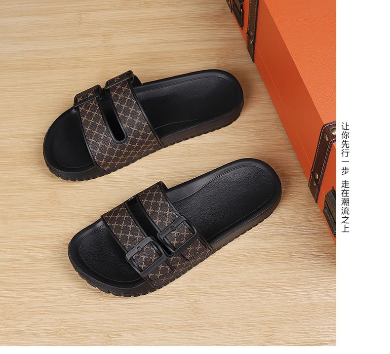 Moda casual flip-flops masculino verão eva sandálias esportivas de sola macia 2024 nova tendência confortável antiderrapante chinelos de praia